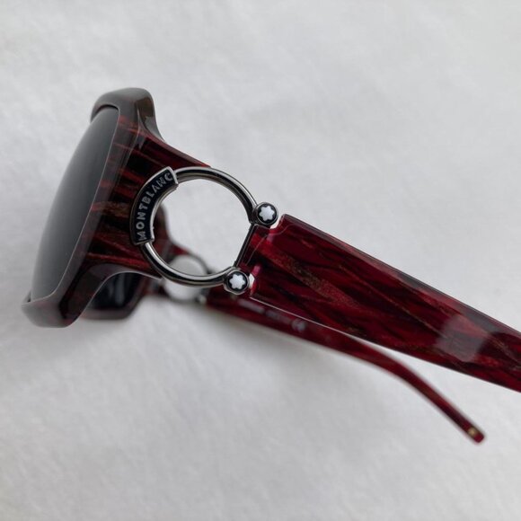 MONT BLANC Women Sunglasses Bordeaux Jaquard  MB 171S Frame Size 59 []16 120 - Picture 6 of 15